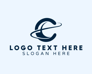 Swoosh - Courier Logistics Swoosh Letter C logo design