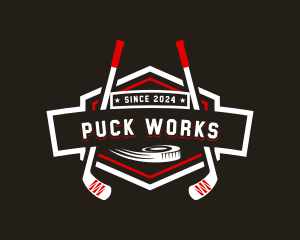Puck - Hockey Varsity Team logo design