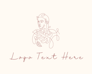 Red - Woman Natural Beauty logo design
