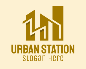 Gold Urban City  logo design