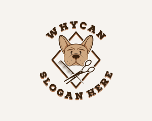 Dog Pet Grooming Logo