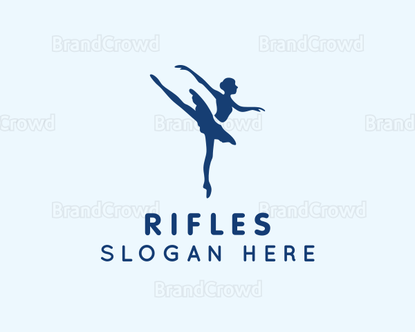 Girl Ballet Dancing Logo