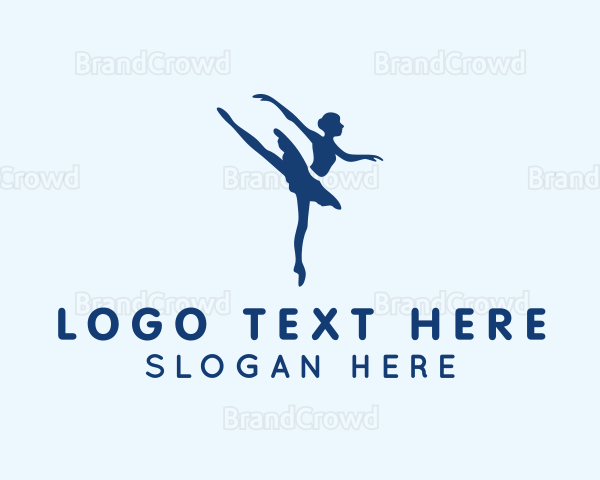 Girl Ballet Dancing Logo