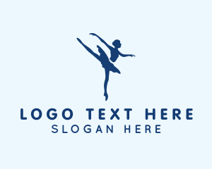 Olympics - Girl Ballet Dancing logo design
