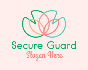 Scent - Multicolor Lotus Flower logo design