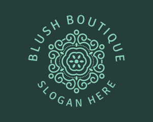 Flower Boutique Ornament logo design