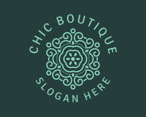 Boutique - Flower Boutique Ornament logo design