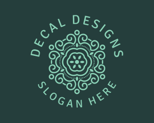 Flower Boutique Ornament logo design