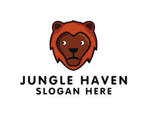 Lion Animal Safari logo design