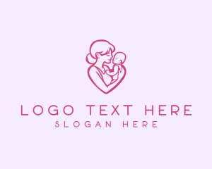 Neonatal - Parenting Mother Child logo design