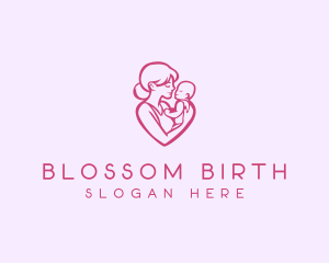 Obstetrics - Parenting Mother Child logo design