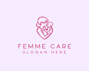 Gynecology - Parenting Mother Child logo design