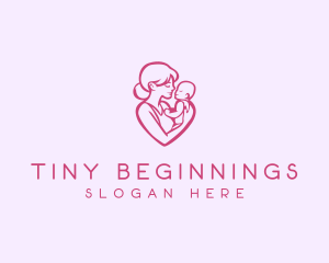 Neonatal - Parenting Mother Child logo design