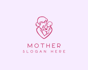 Parenting Mother Child logo design