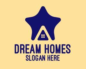 Villa - Purple Star Home logo design