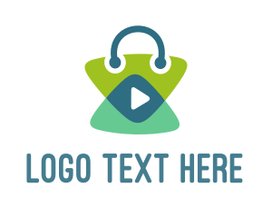 Youtube - Media Player Bag logo design