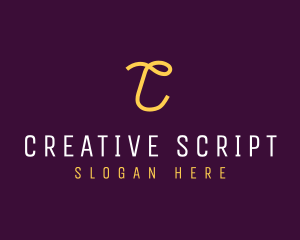 Cursive Script Company logo design