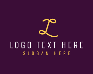 Text - Cursive Script Company logo design