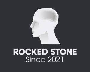 Human Stone Sculpture logo design