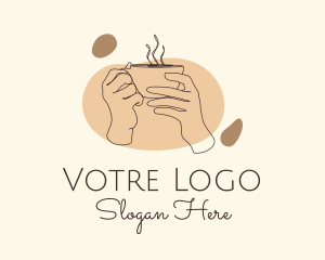 Bar - Monoline Hand Coffee logo design