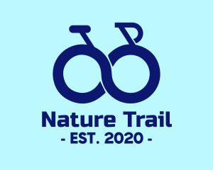 Trail - Blue Infinity Bike logo design