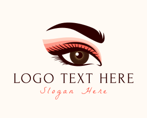 Microblading - Feminine Eye Makeup logo design