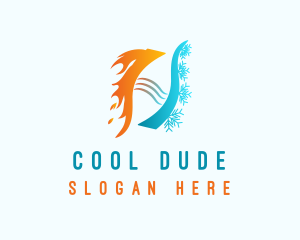 Heating Cooling Cycle logo design