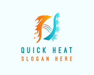 Heating Cooling Cycle logo design