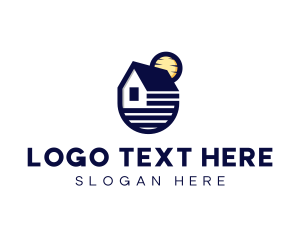 Village - Home Cabin Property logo design