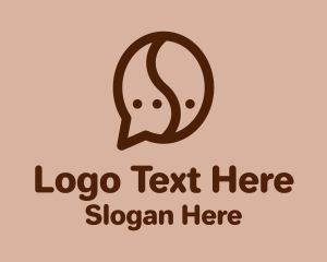 Messaging - Coffee Chat App logo design