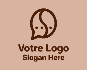 Latte - Coffee Chat App logo design