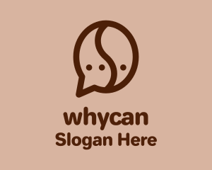 Message - Coffee Chat App logo design