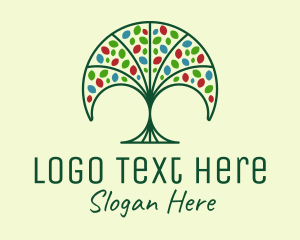Tree - Nature Fan Tree logo design