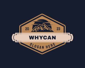 Trek - Rustic Mountain Hiking logo design