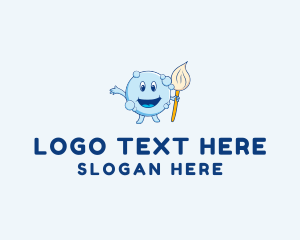 Clean - Bubble Mop Cleaner logo design