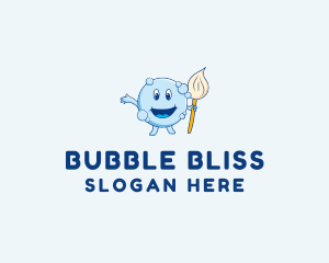 Bubble Mop Cleaner  logo design