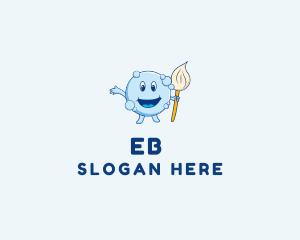 Disinfectant - Bubble Mop Cleaner logo design