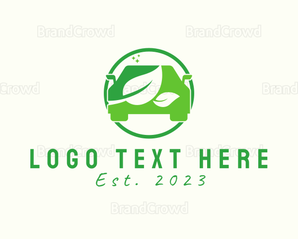 Eco Friendly Leaf Car Logo