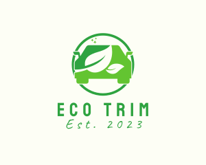 Eco Friendly Leaf Car  logo design