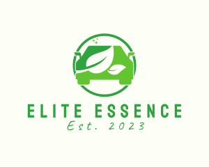 Car Service - Eco Friendly Leaf Car logo design