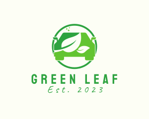 Eco Friendly Leaf Car  logo design