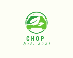 Repair Service - Eco Friendly Leaf Car logo design