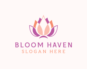 Lotus Flower Spa logo design