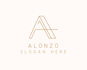 Elegant Letter A Company logo design