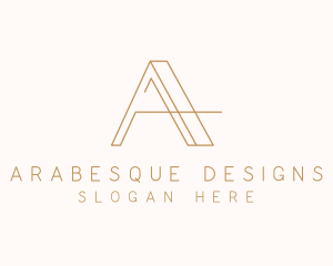 Elegant Letter A Company logo design