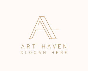 Elegant Letter A Company logo design