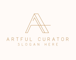 Elegant Letter A Company logo design