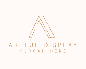 Elegant Letter A Company logo design