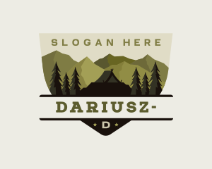Forest - Mountain Camping Forest logo design