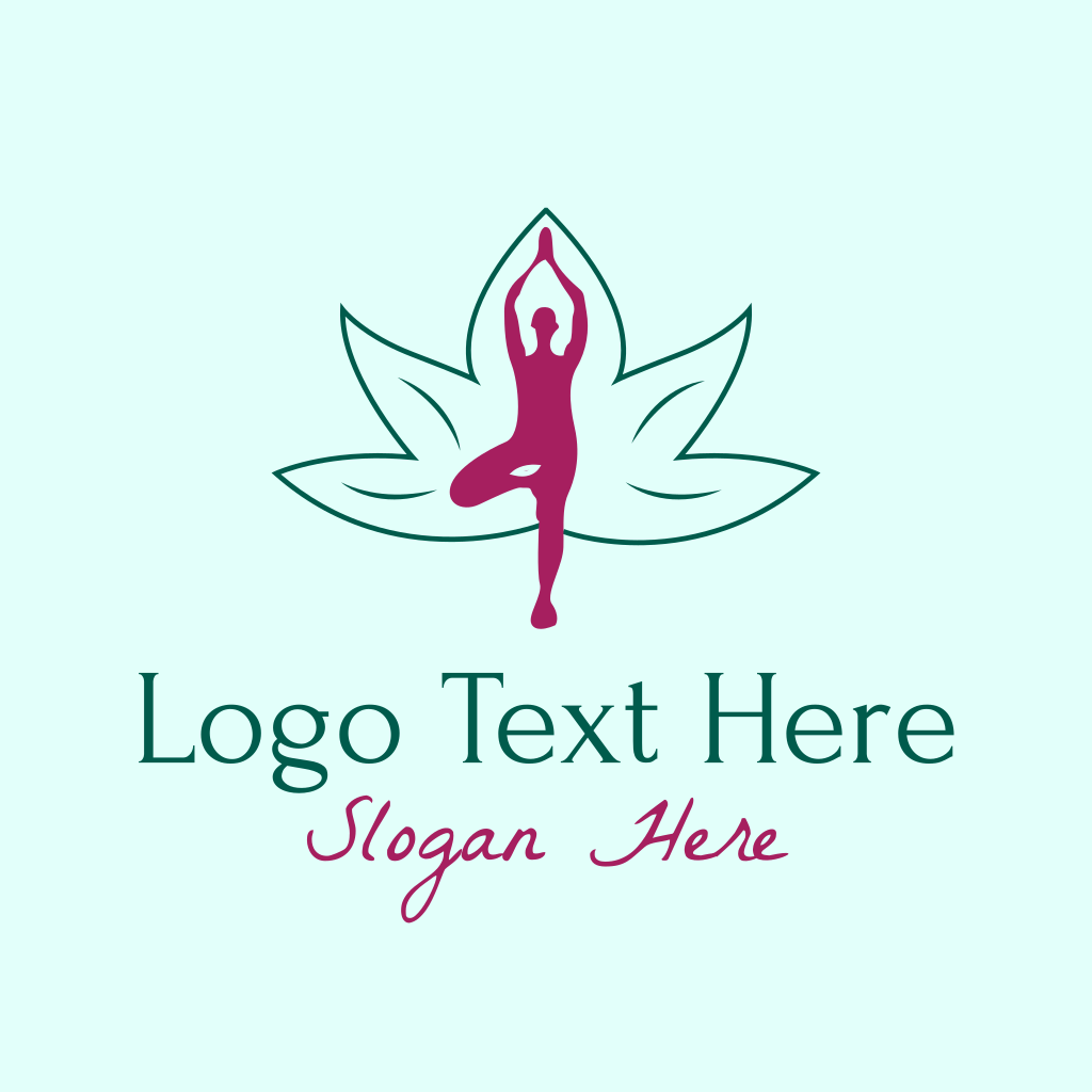 Flower Yoga Pose Logo | BrandCrowd Logo Maker